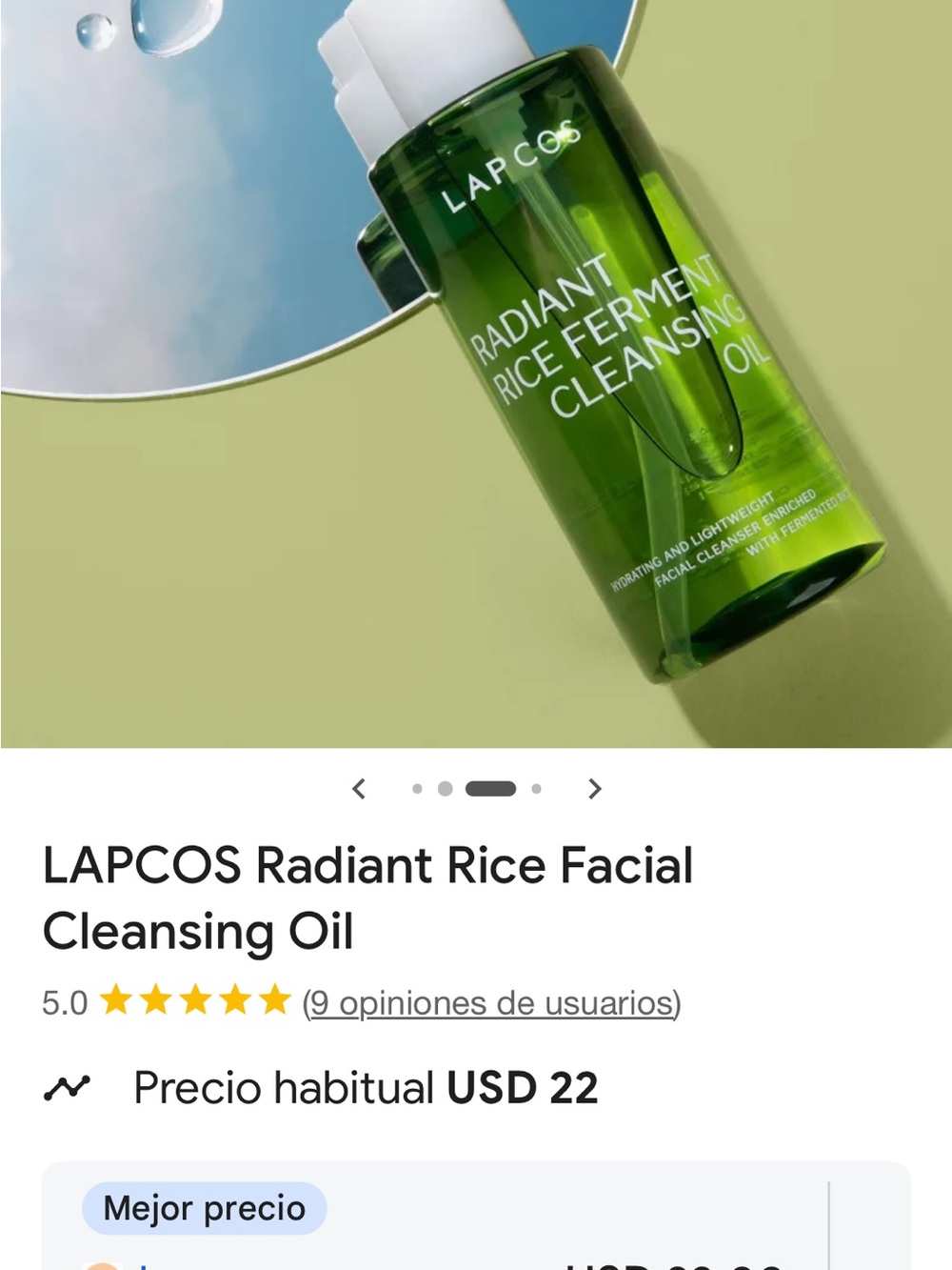 Radiant Rice Ferment Cleansing Oil - Green